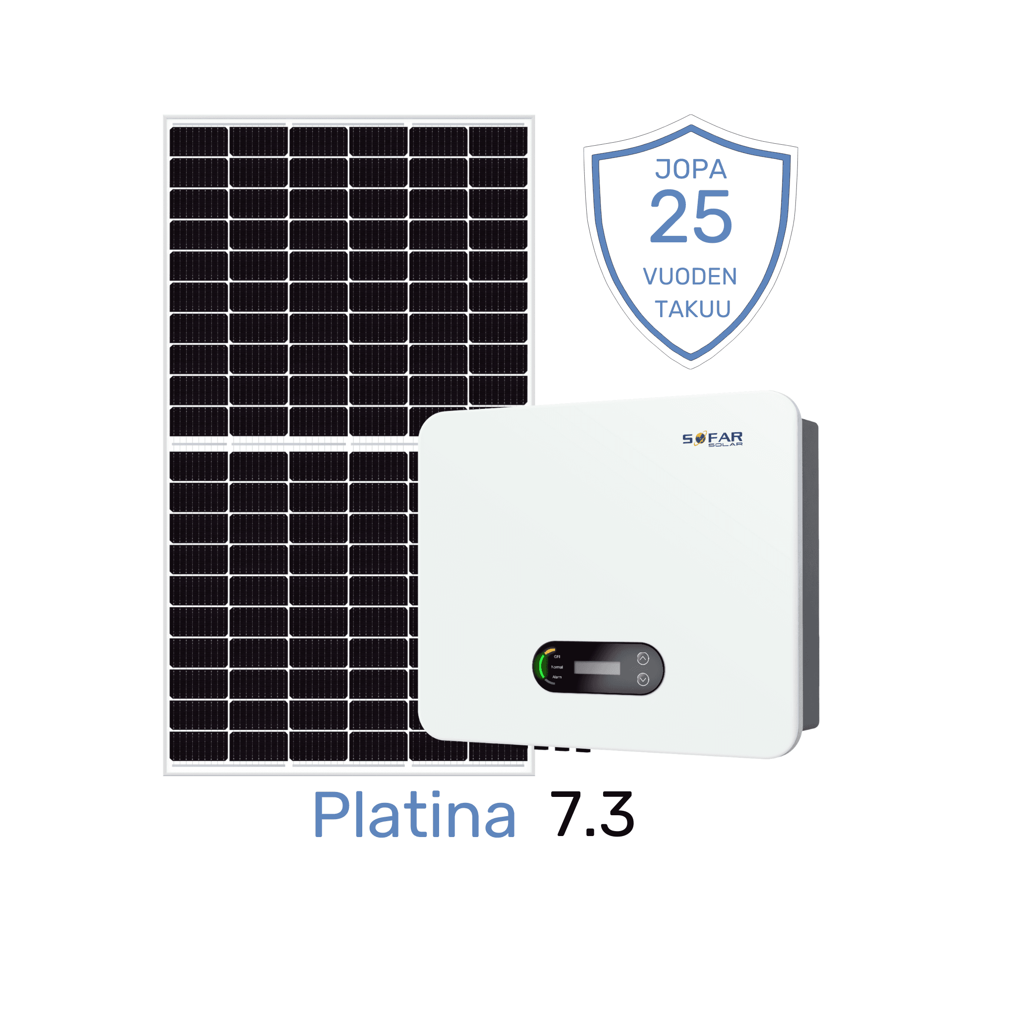 Platina-aurinkosähköjärjestelmä 7,3kWp